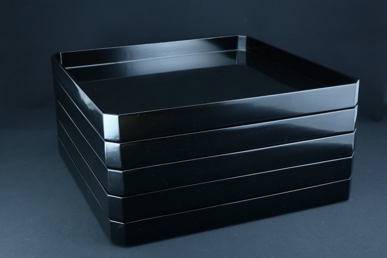 ɶڳ / Black-lacquered Trays  set of 5