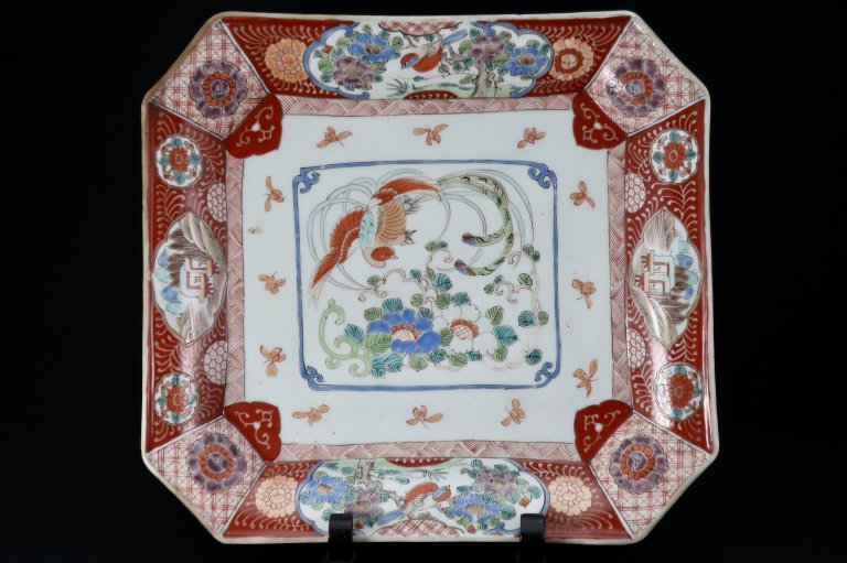 Τ˱ʸڳ绮 / Imari Large Rectangular Plate with the picture of Phenix