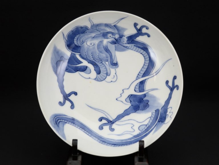 Τζϻ / Imari Blue & White Plates with the picture of Dragon  set of 5