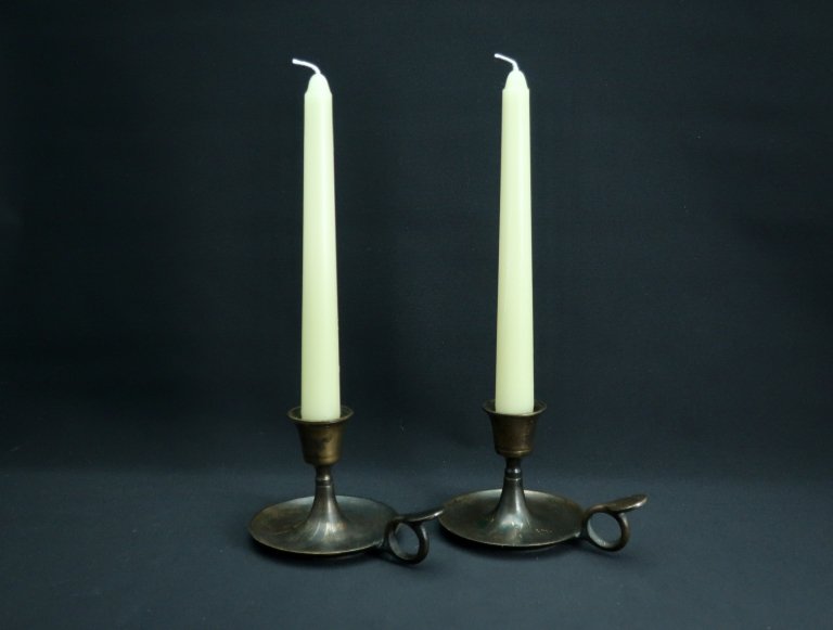 ֥󥺿桡 / Bronze Candle Sticks  1 pair