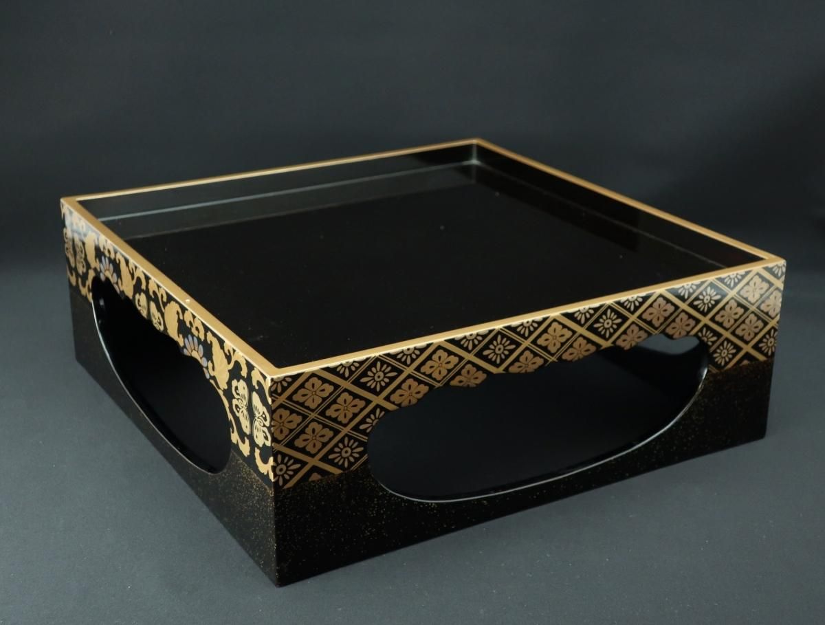 輪島塗蒔絵重箱(重台付) / Wajima 'Jubako' Food Boxes and 輪島塗蒔絵重箱(重台付) / Wajima 'Jubako' Food Boxes and