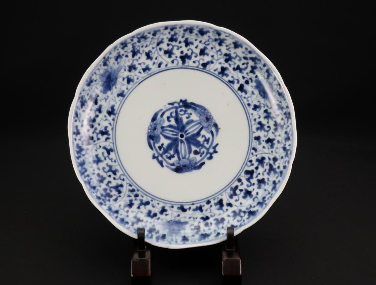 伊万里染付花唐草文七寸皿 六枚組 / Imari Blue & White Plates