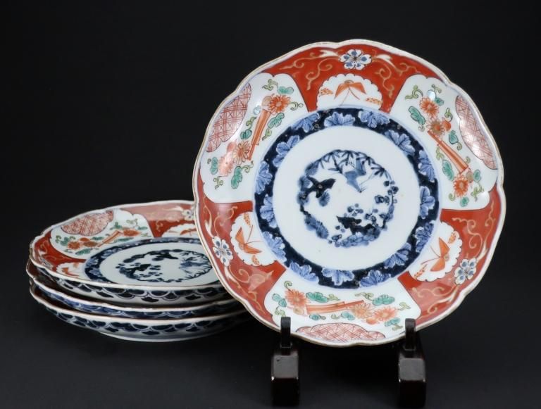 Τĳʸȡʾ񤢤 / Imari Polychrome Plates  set of 4