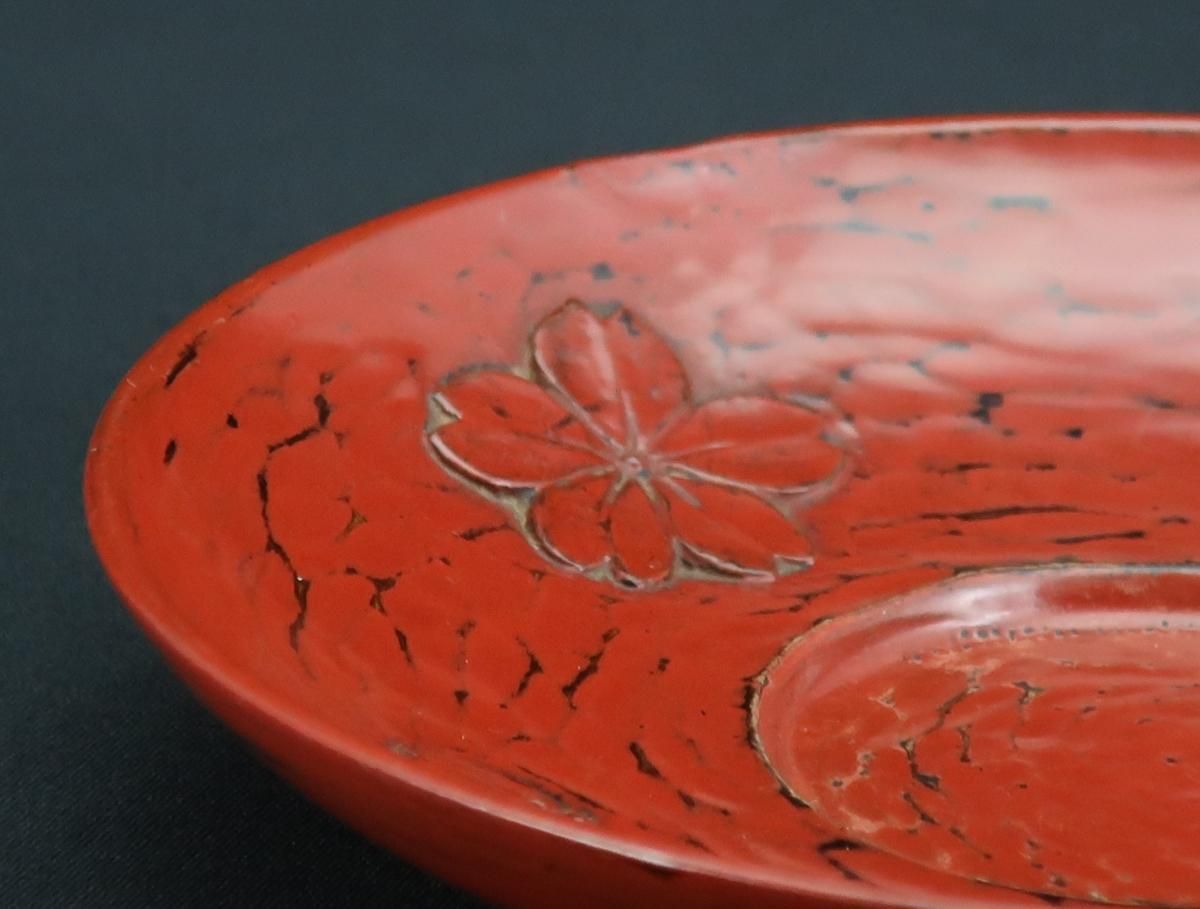 鎌倉彫茶托 五枚組 / 'Kamakurabori' Tea cup Saucers set of 5