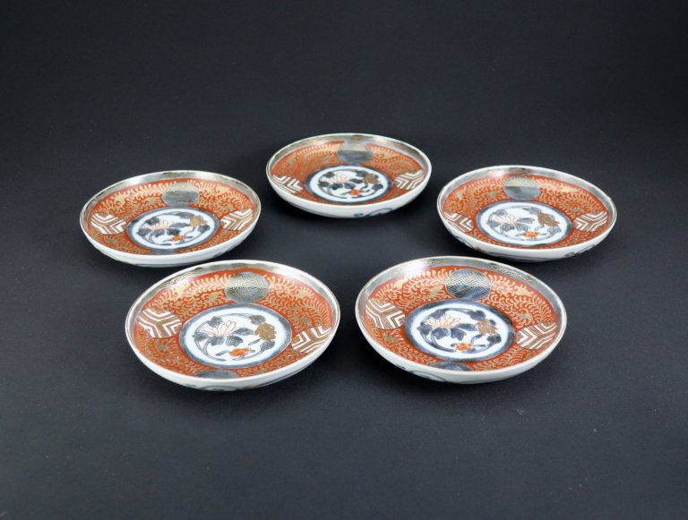 ΤֳƲʸ / Imari Small Polychrome Plates  set of 5