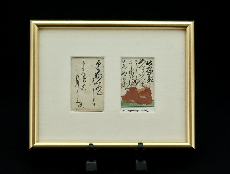 ɴͰۡ缰 /Frame of Old Playing Cards (Hyakunin isshu) 