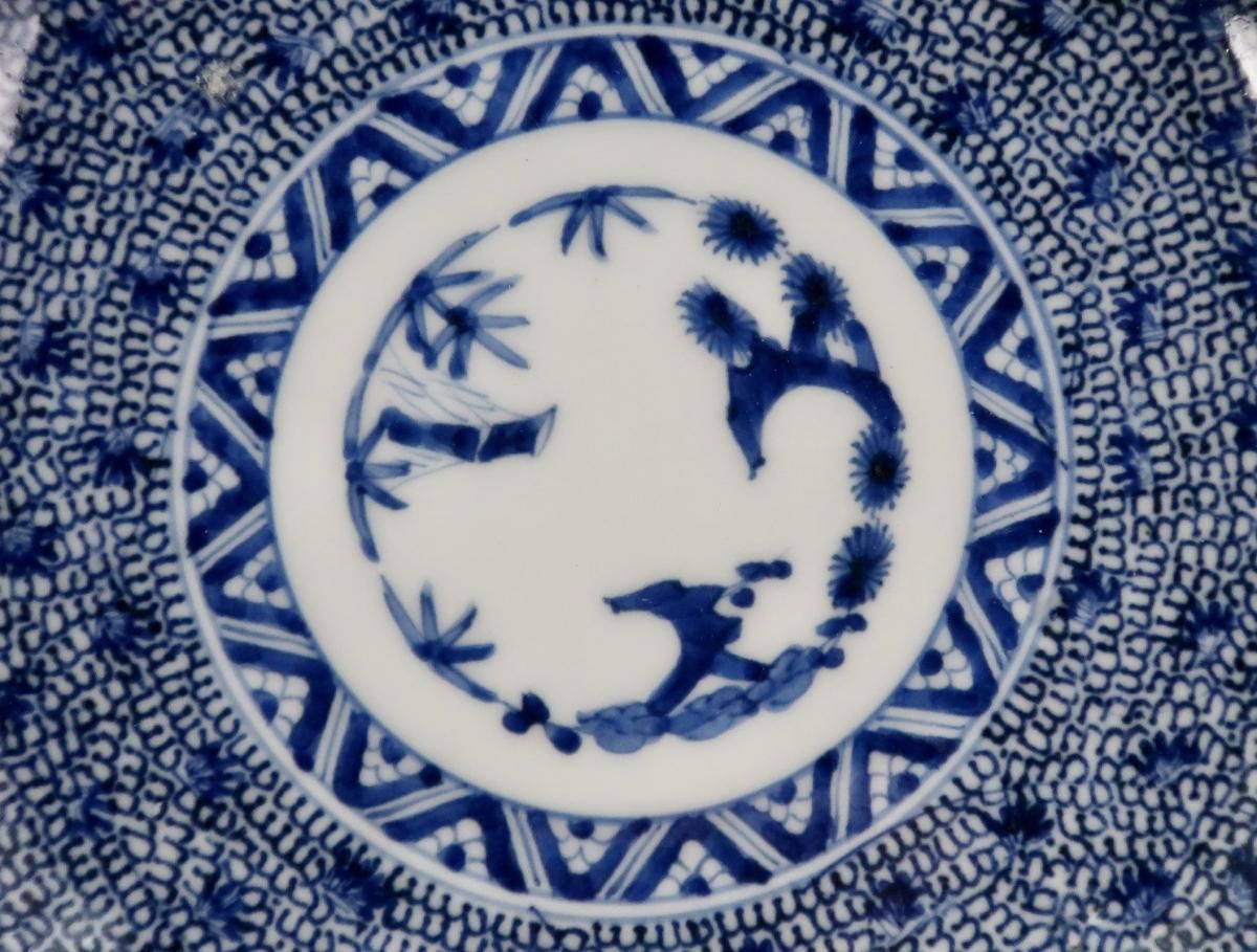 伊万里染付微塵唐草文七寸皿 五枚組 / Imari Blue & White 伊万里染付微塵唐草文七寸皿 五枚組 / Imari Blue & White