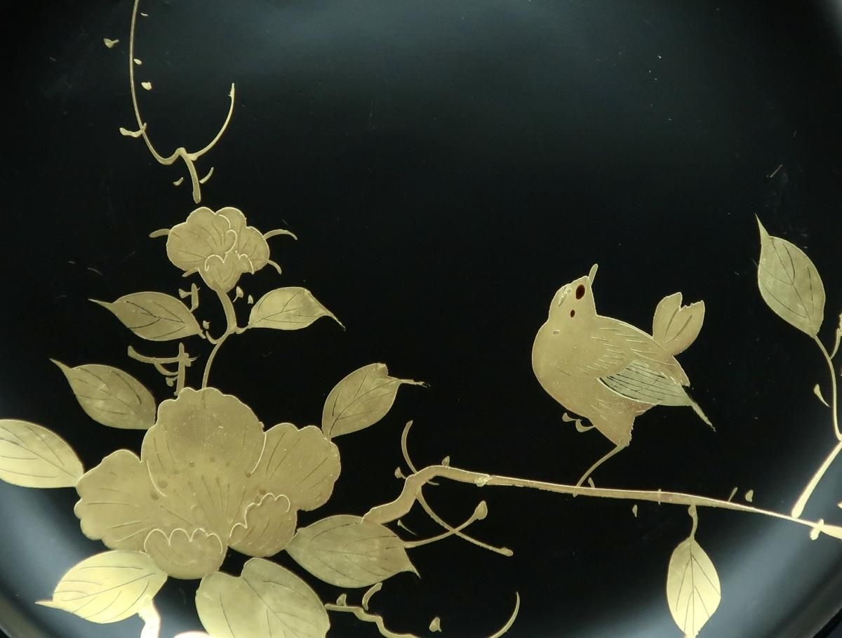花鳥絵の大皿 色絵花鳥図大皿 文化遺産オンライン