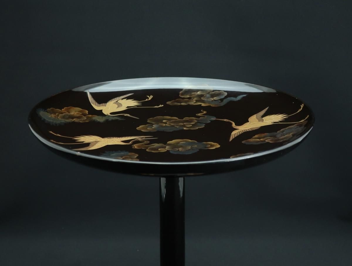 蒔絵高台　高杯 桐鳳凰蒔絵高杯 1対 – 古美術西川