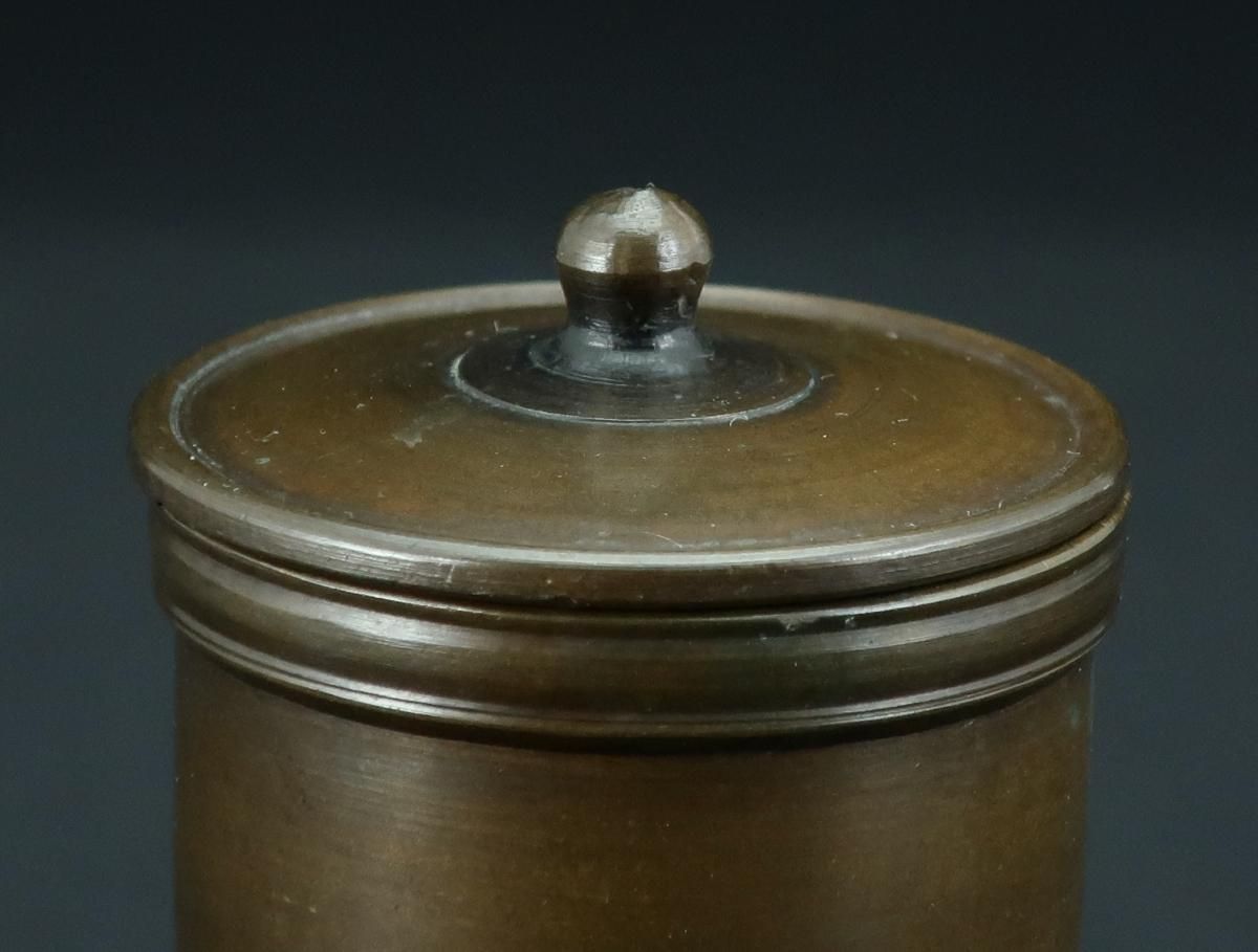 黒塗橘蒔絵煙草盆（銅火入＆灰吹含む） / Black-lacuquered