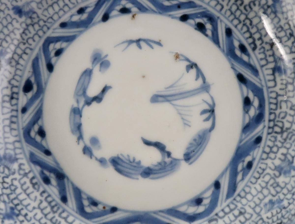 伊万里染付微塵唐草文なます皿　五枚組 / Imari Blue & White 'Namasu' Bowls set of 5 - OKURA  ORIENTAL ART / 大蔵オリエンタルアート