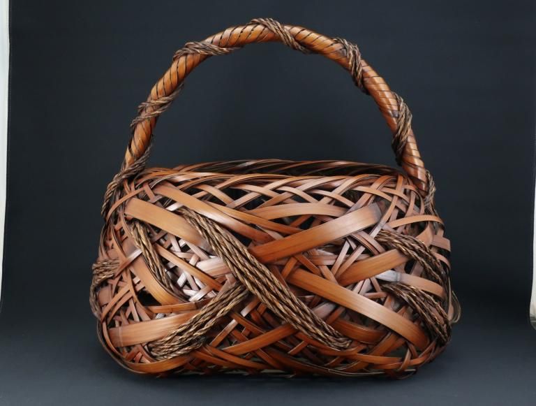 竹籠/ Bamboo Basket - OKURA ORIENTAL ART / 大蔵オリエンタル