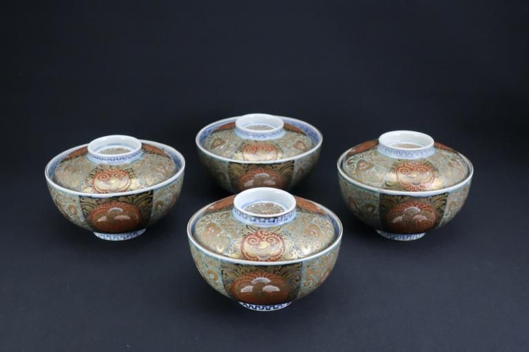 Τ˱೸ҡ͵ / Imari Polychrome Bowls with Lids  set of 4