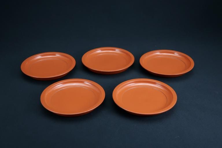 ɾ / Red-lacquered Small Plates  set of 5