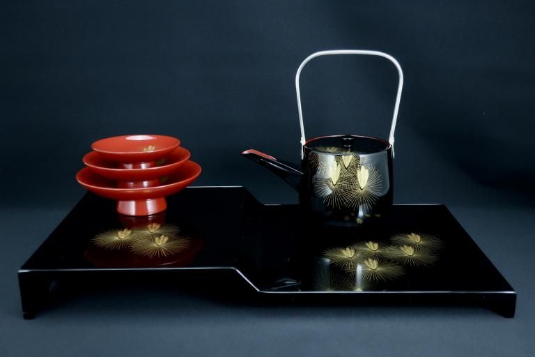 ɴ· / Wajima-lacquered New-year Sake Set