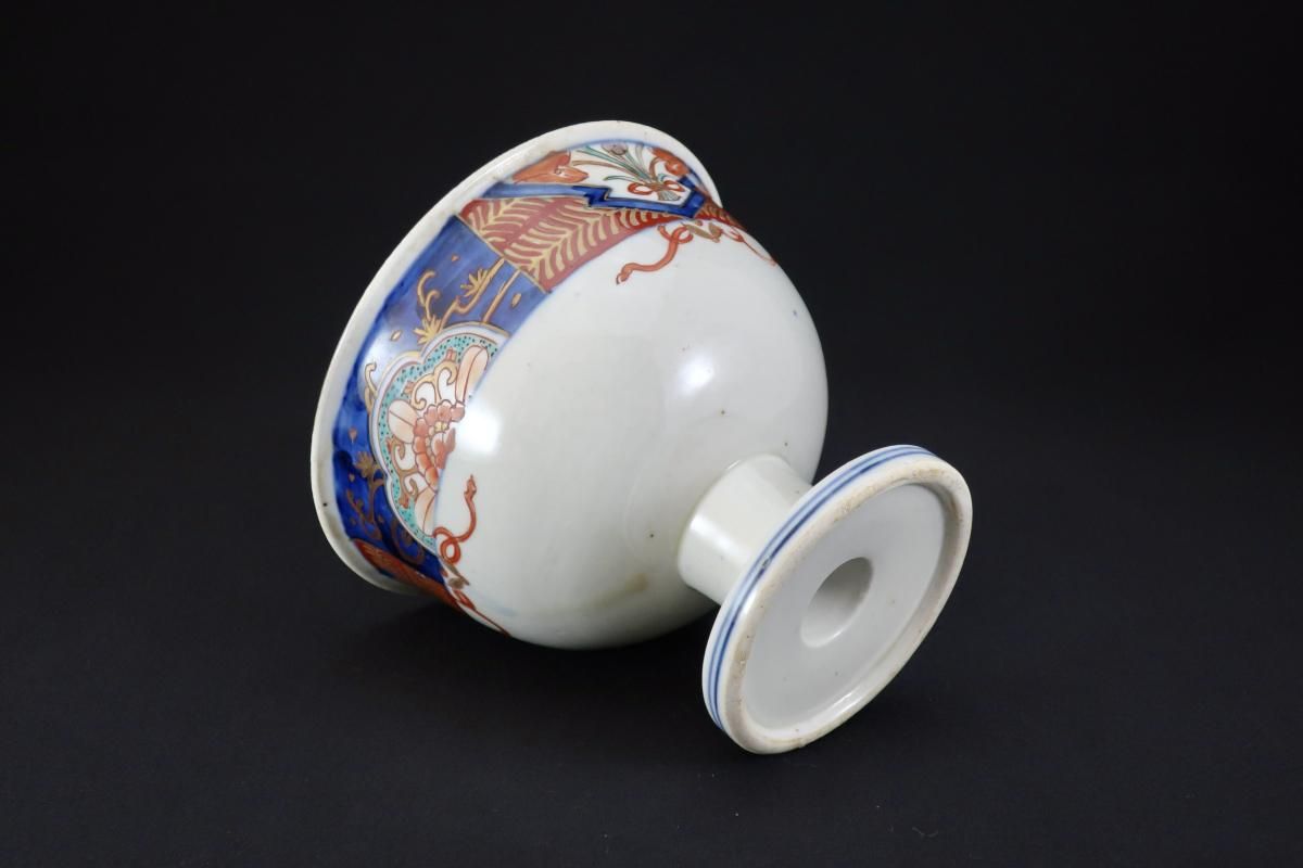 伊万里色絵金魚文盃洗 / Imari Polychrome 'Haisen' Sake cup