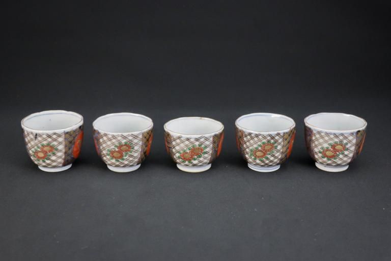 Τĳʸ޵ / Imari Small Polychrome Cups  set of 5