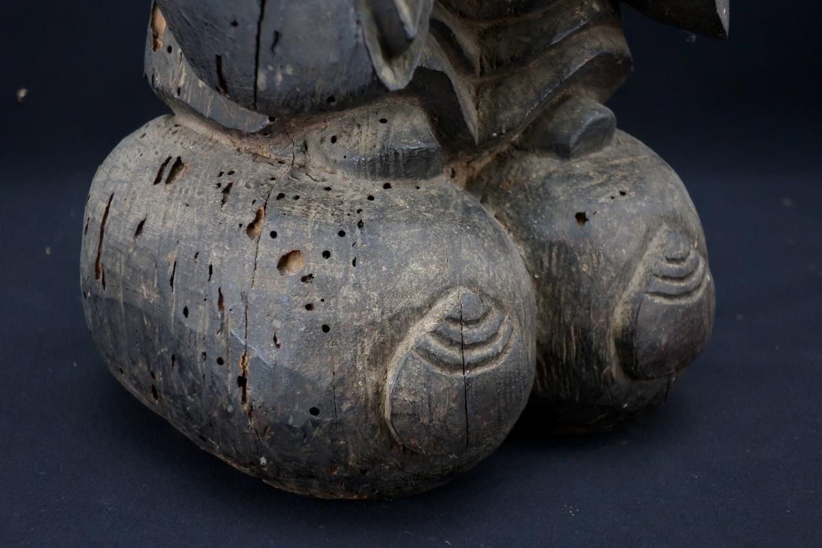 蔵の中にあった古い木彫恵比寿、大黒像 木彫恵比寿大黒 / Wooden Statues of Ebisu & Daikoku - OKURA