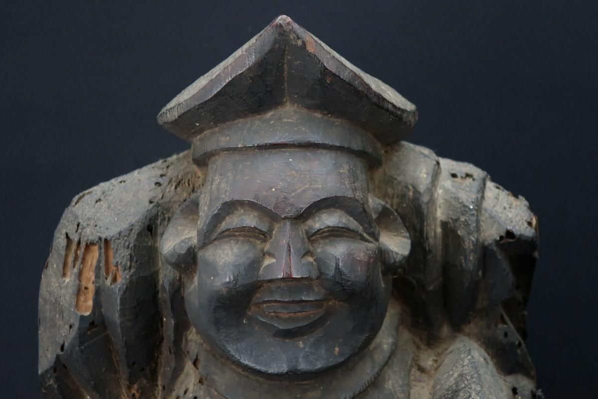 木彫恵比寿大黒 / Wooden Statues of Ebisu & Daikoku - OKURA