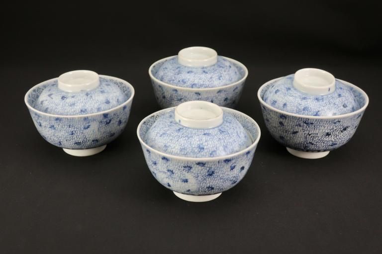 Τʸҡ͵ / Imari Blue & White Bowls wit Lids  set of 4