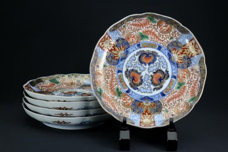 Τʸ / Imari Polychrome Plates  set of 5