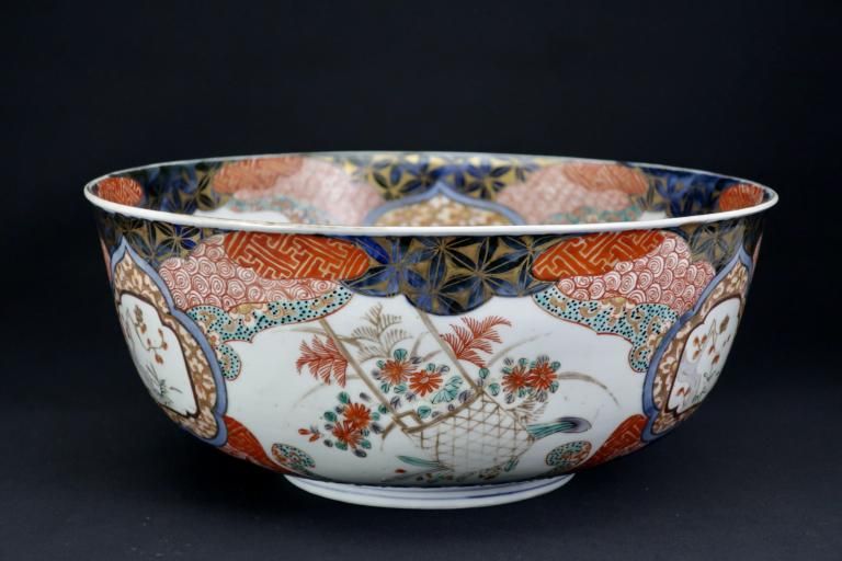 Τ볨ʸȭ / Imari Large Polychrome Bowl with the picture of Flower basket
