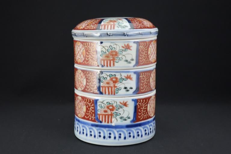 Τ볨ʸʽ / Imari Polychrome Round 'Danju' Food Boxes