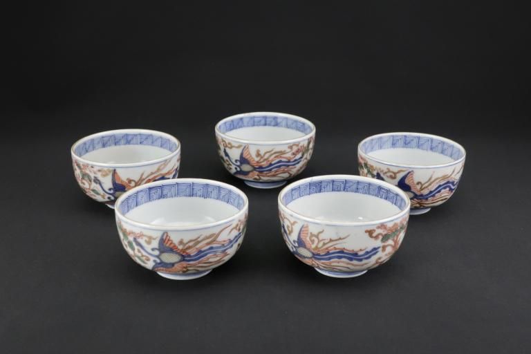 Τ˱ʸҡ޵ / Imari Polychrome Tea Cups  set of 5