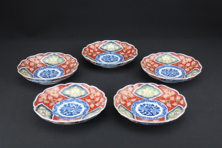 Τʸ / Daishoji Imari Small Polychrome Plates  set of 5