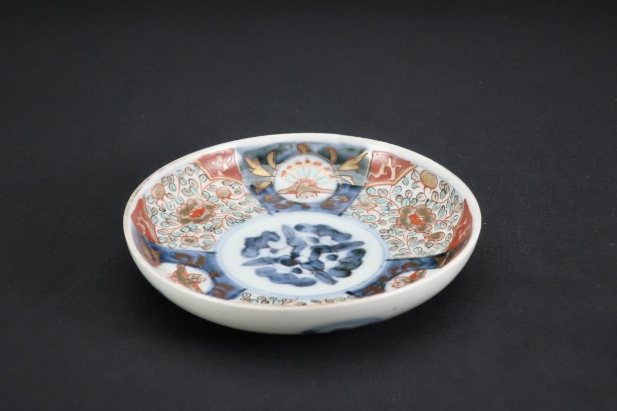伊万里色絵鳳凰牡丹文四寸皿 五枚組 / Imari Small Polychrome
