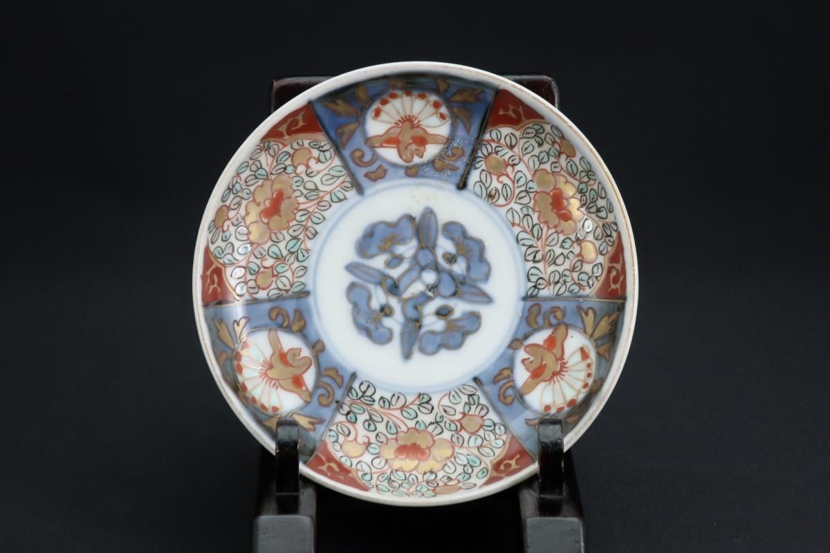 伊万里色絵鳳凰牡丹文四寸皿 五枚組 / Imari Small Polychrome