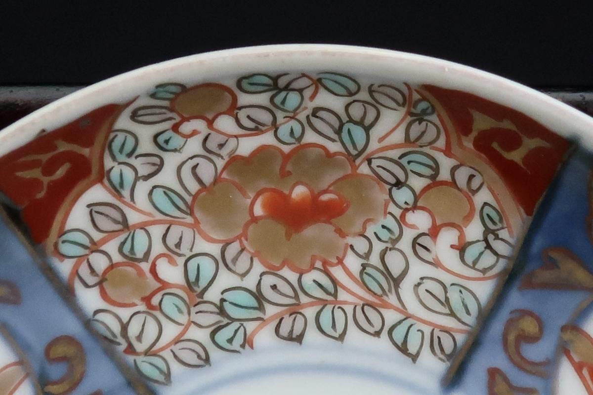 古伊万里　色絵　鳳凰に牡丹の図　４寸皿　５客　C381AS-CZc 古伊万里 色絵 鳳凰に牡丹の図 4寸皿 5客 C381AS-CZc - メルカリ