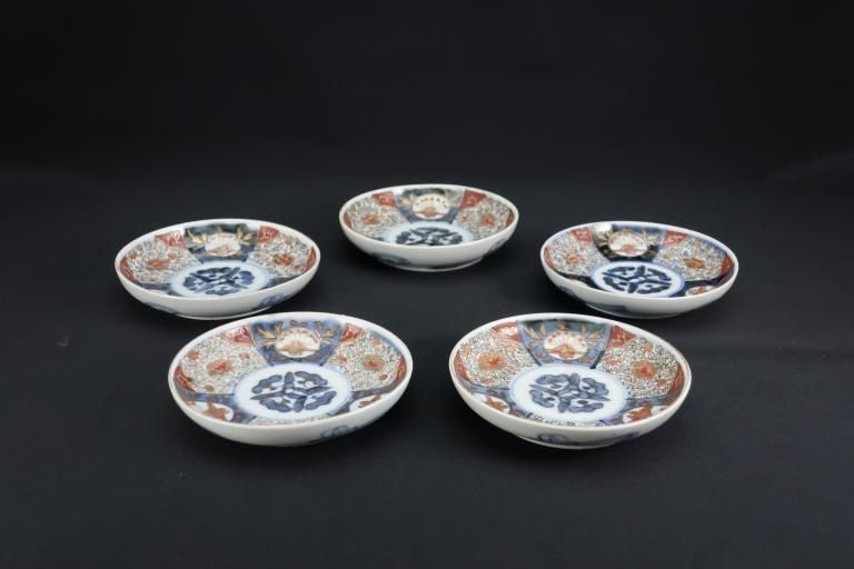 古伊万里　色絵　鳳凰に牡丹の図　４寸皿　５客　C381AS-CZc 古伊万里 色絵 鳳凰に牡丹の図 4寸皿 5客 C381AS-CZc - メルカリ