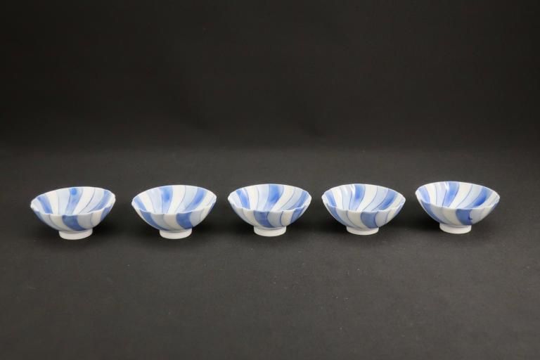 ǱʸƲַ / Small Blue & White Sake Cups  set of 5
