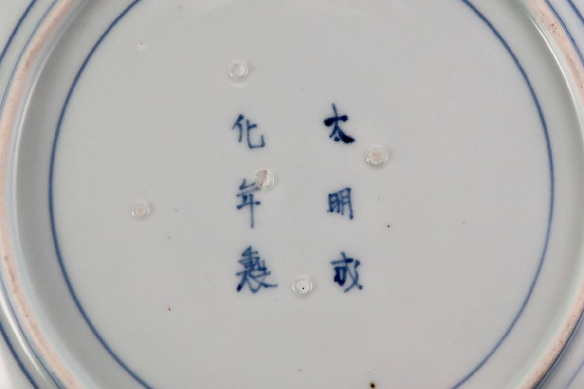 伊万里染付草花文七寸皿 五枚組 / Imari Blue & White Plates