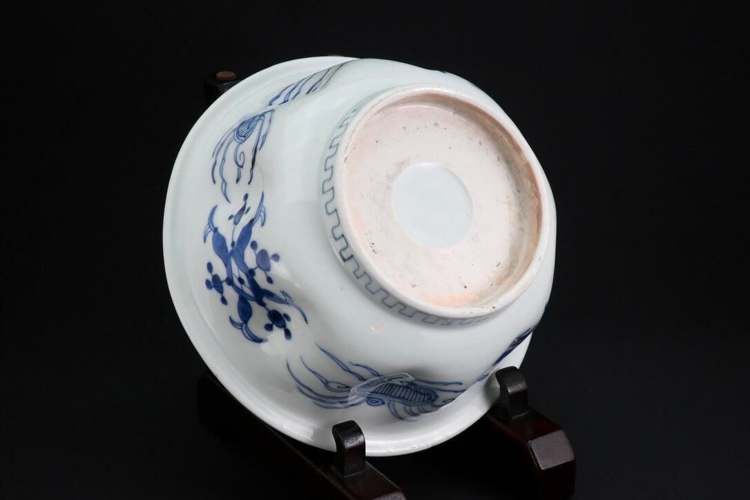 伊万里染付変形鉢 / Imari Blue & White Bowl - OKURA ORIENTAL ART