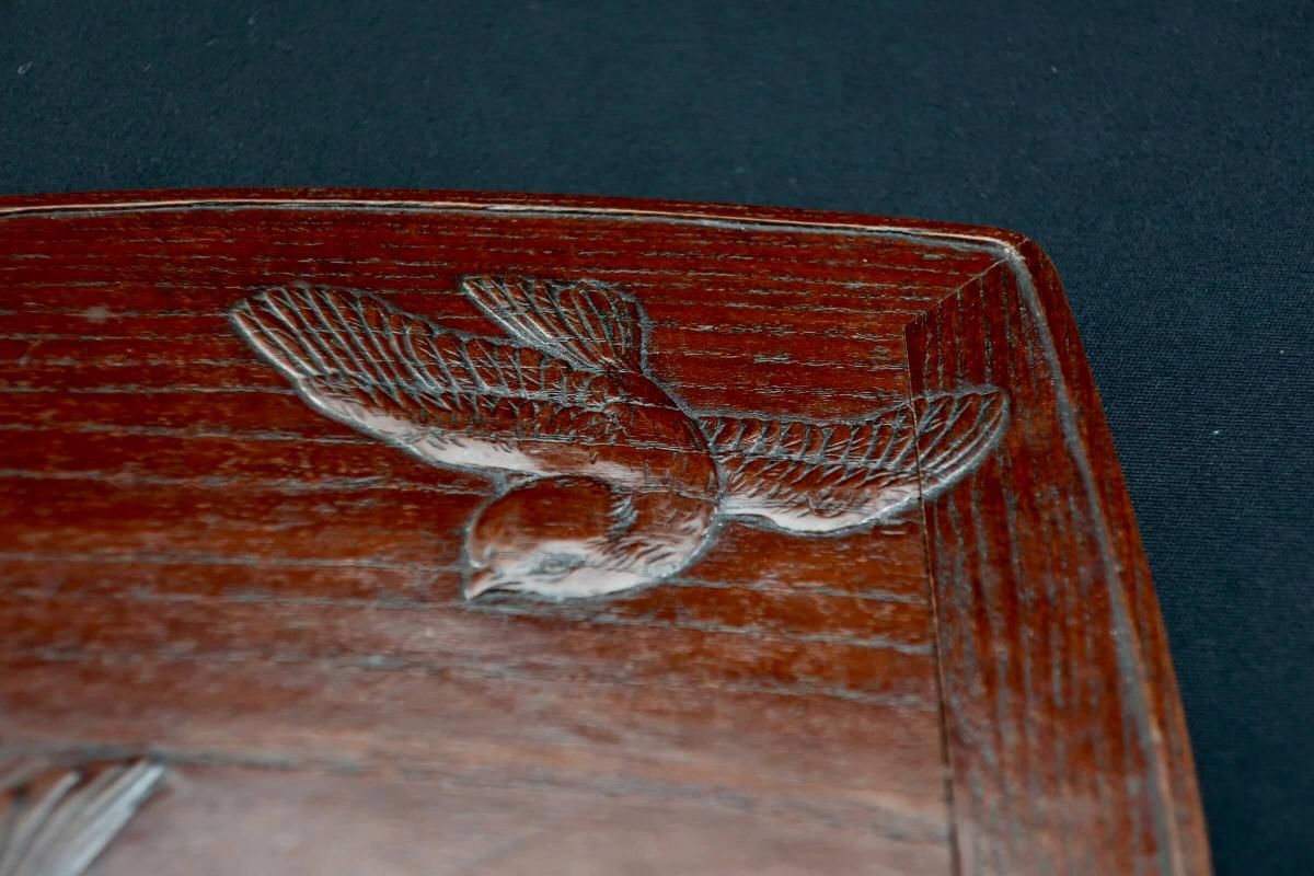 菊木彫欅重箱 / Keyaki 'Jubako' Food Boxes with the carving