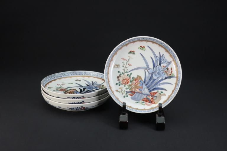 【色絵陶磁器・7組14点】＋飾り棚セット 287372set.jpg