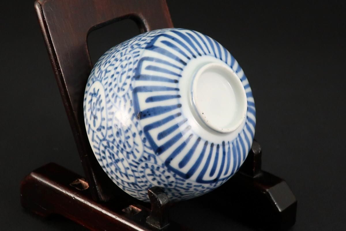 「茶碗」享保期 蛸唐草文茶碗 1客 茶碗」享保期 蛸唐草文茶碗 1客 茶碗」享保期 蛸唐草