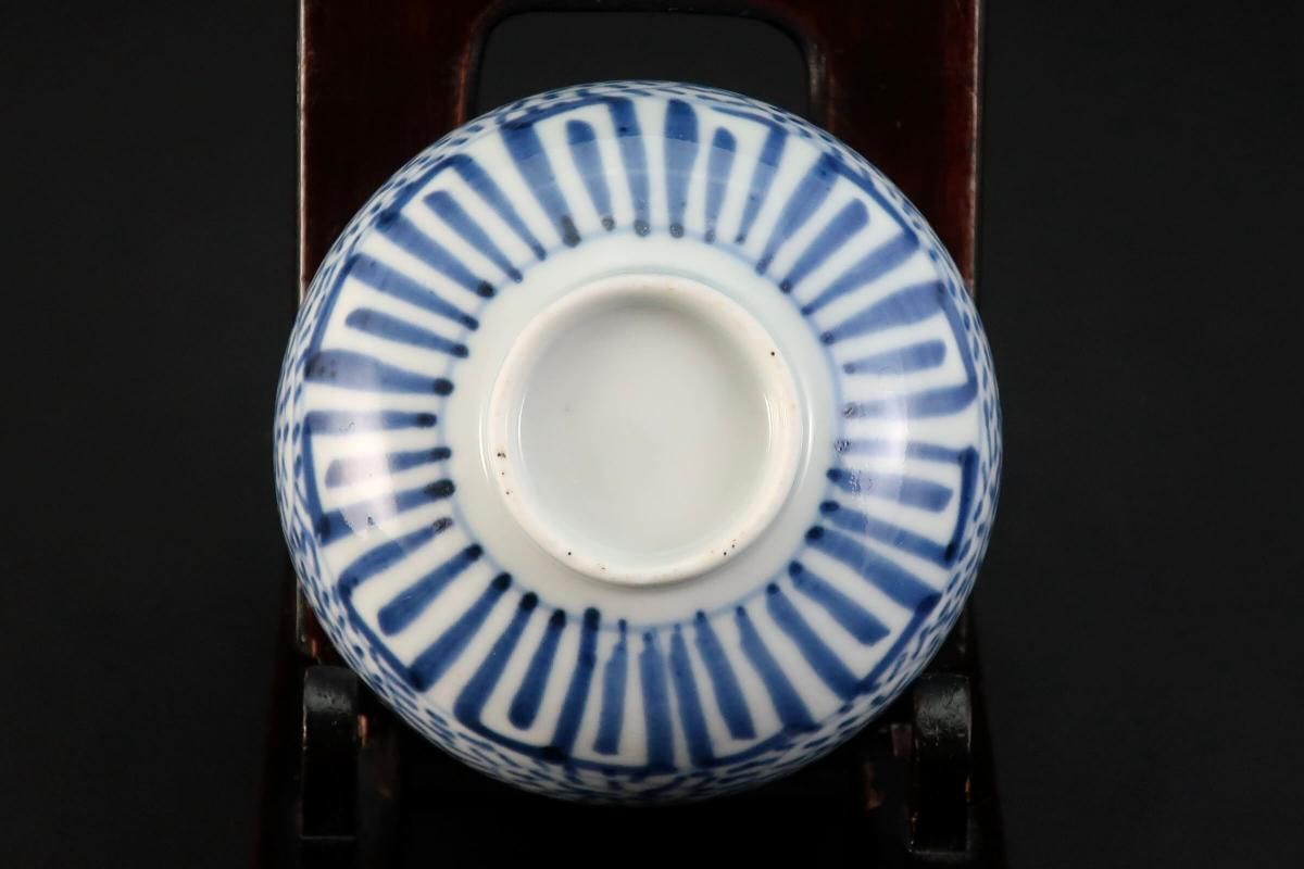 伊万里染付蛸唐草文輪茶碗 五客組 / Imari Blue & White Tea