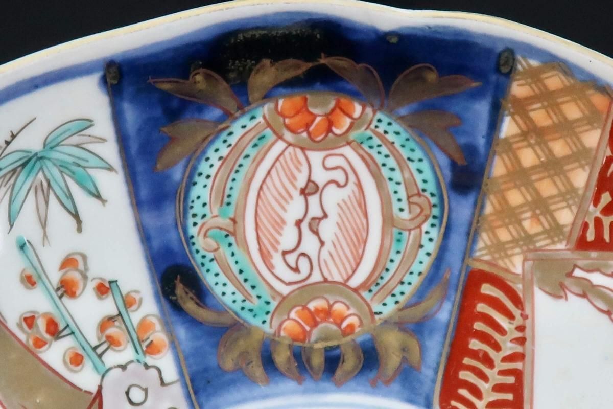 伊万里色絵花鳥文七寸皿 四枚組 / Imari Polychrome Plates with