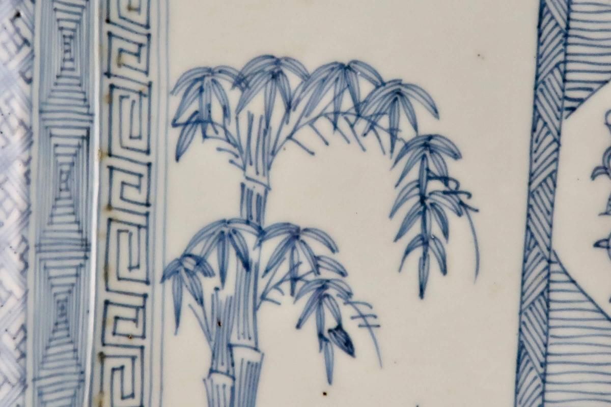 伊万里　瀬戸　色絵　幾何学紋の図　油壷　E421A-fbkn 伊万里 瀬戸 色絵 幾何学紋の図 油壷 E421A-fbkn - メルカリ