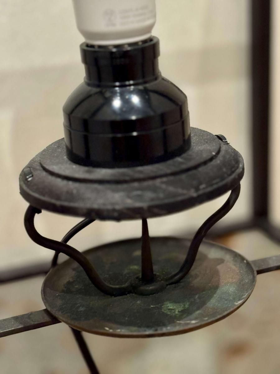 黒塗角行灯 / Black-lacquered 'Andon' Paper Lamp - OKURA ORIENTAL