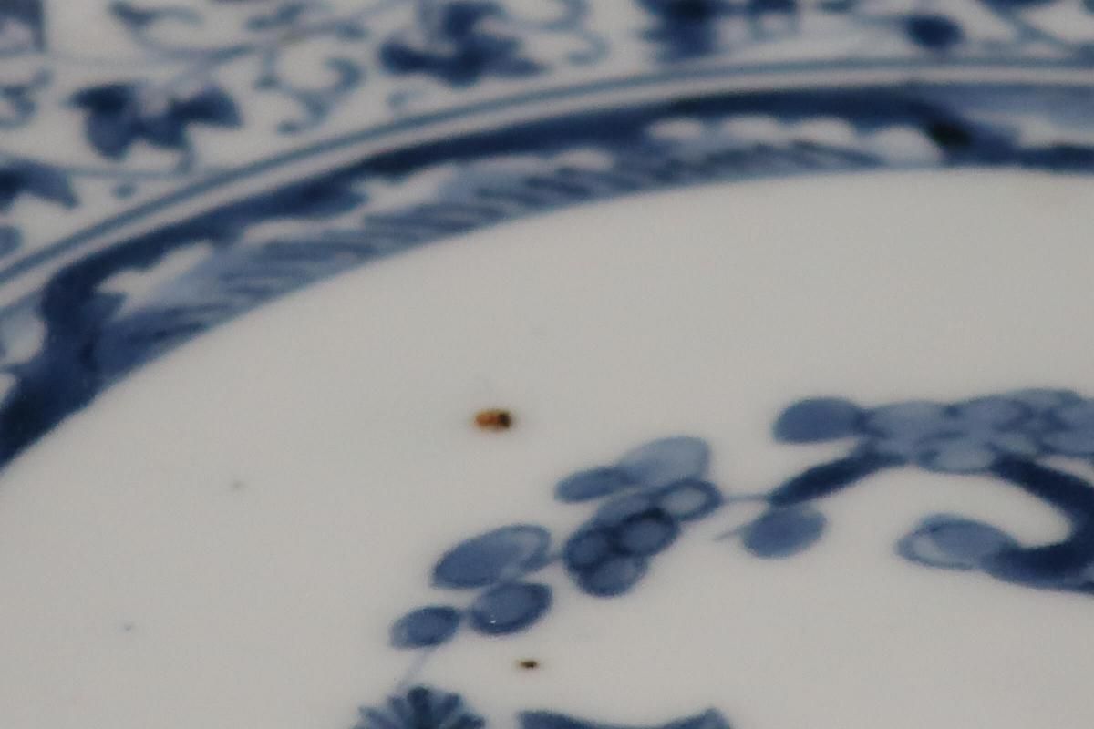 伊万里染付萩唐草文六寸皿 五枚組 / Imari Blue & White Plates with