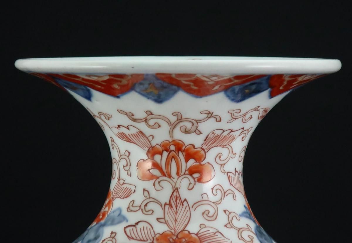 伊万里色絵花鳥文花瓶 / Imari Polychrome Flower Vase with the