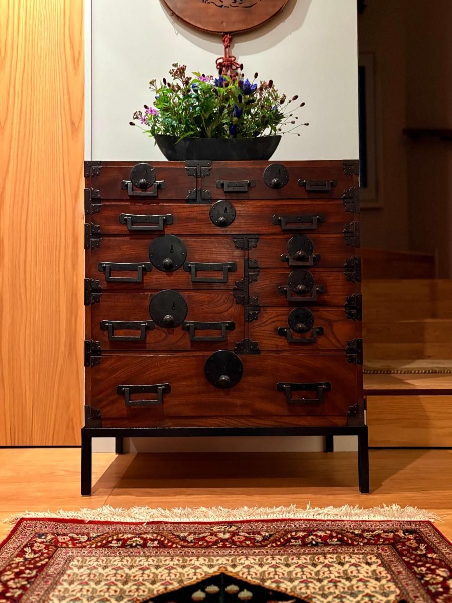 20s 30s 欅 檜 小物箪笥 欅小箪笥 / Keyaki Small Tansu - OKURA ORIENTAL ART / 大蔵