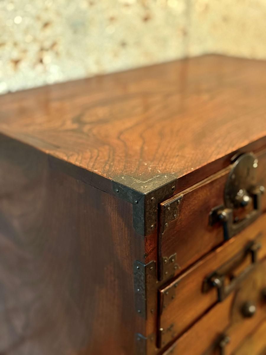 20s 30s 欅 檜 小物箪笥 欅小箪笥 / Keyaki Small Tansu - OKURA ORIENTAL ART / 大蔵