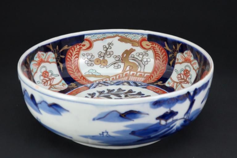 伊万里 草花文 色絵 三つ鉢 [B31402] 伊万里 草花文 色絵 三つ鉢 [B31402] 伊万里 草花文 色絵 三つ鉢