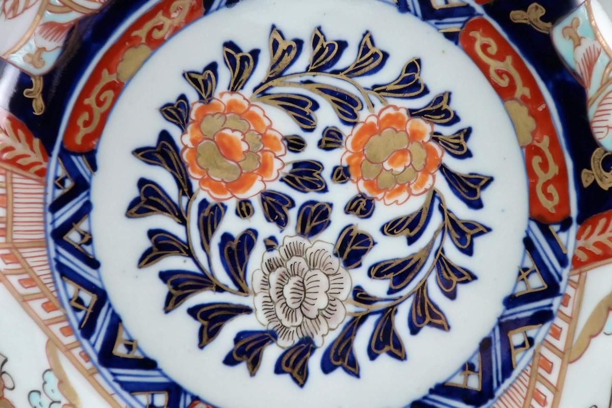 伊万里 草花文 色絵 三つ鉢 [B31402] 伊万里 草花文 色絵 三つ鉢 [B31402] 伊万里 草花文 色絵 三つ鉢