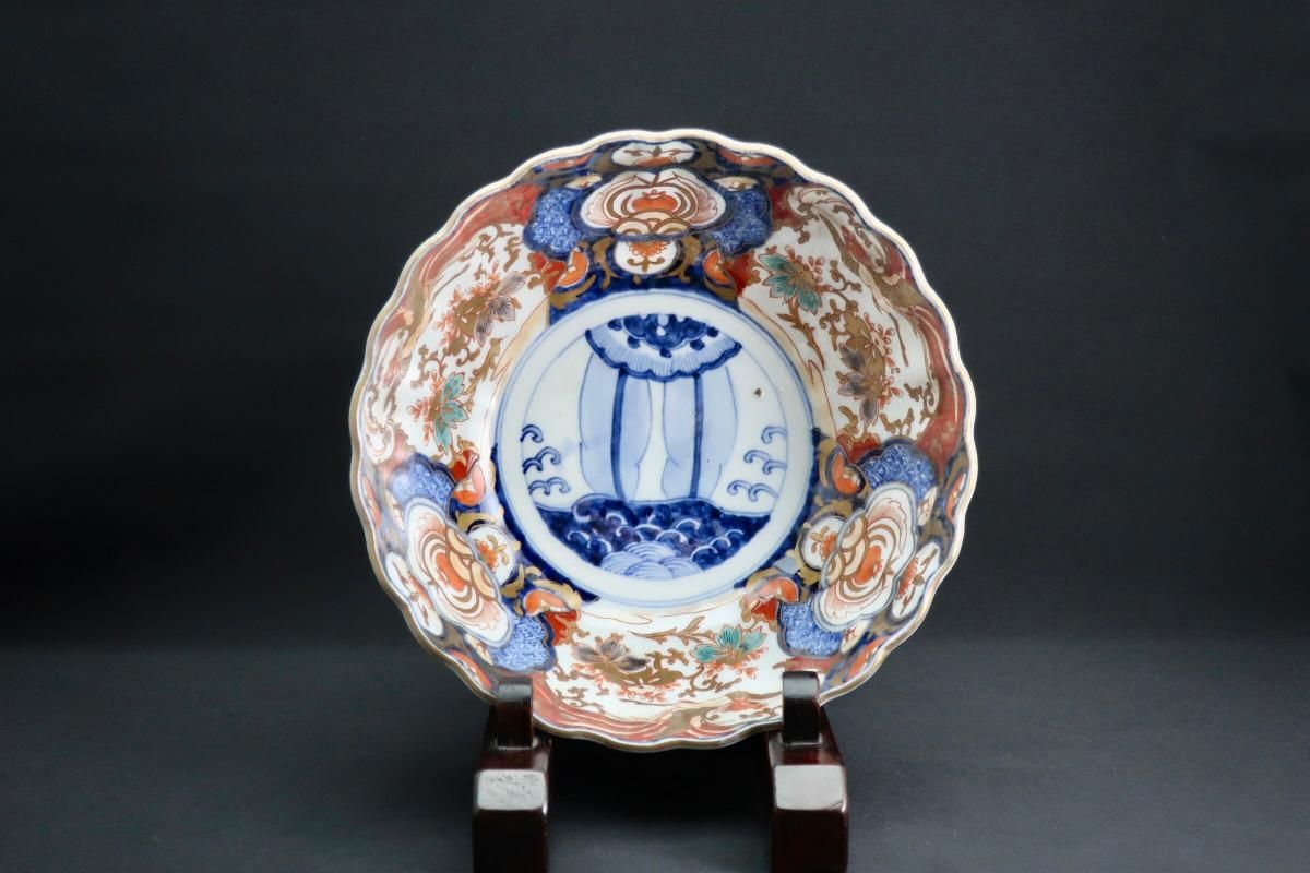 伊万里 草花文 色絵 三つ鉢 [B31402] 伊万里 草花文 色絵 三つ鉢 [B31402] 伊万里 草花文 色絵 三つ鉢